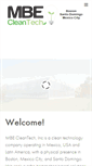 Mobile Screenshot of mbecleantech.com